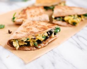 Egg and Black Bean Quesadilla