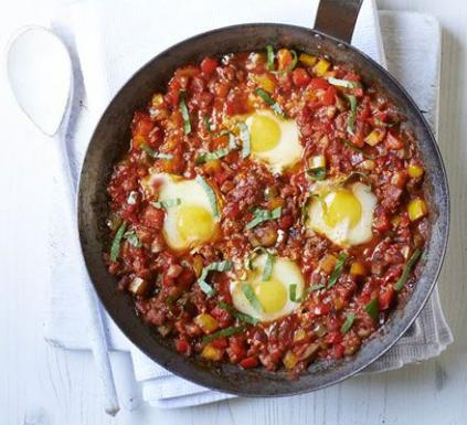 One-Pan Eggs & Peppers Recipe